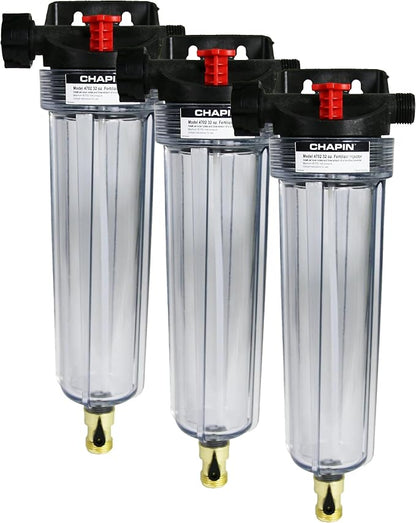 Chapin 4702 HydroFeed in-Line Auto-Mix Fertilizer Injector System,Drip Irrigation System (1 Feeder/Package), 32 Ounce (Pack of 3)