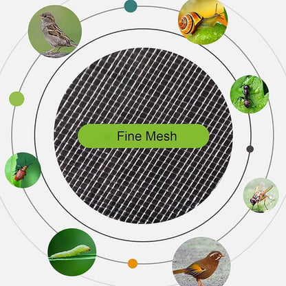 30 Pcs 5.9''×7.8'' Drawstring Fruit Netting Bags, Reusable Garden Netting Bags, Medium Fruit Protection Bags, Fruit Cover Mesh Bag for Fruit Trees Vegetable Floral