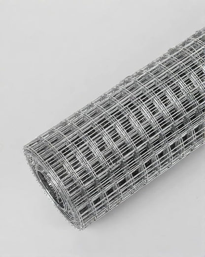 Hardware Cloth 24in x 20ft 1/2 Inch 19 Gauge, Hot-Dipped Galvanized Welded Wire Mesh, Low Carbon Steel, Animal Cage Wire Netting, Garden Wire Mesh