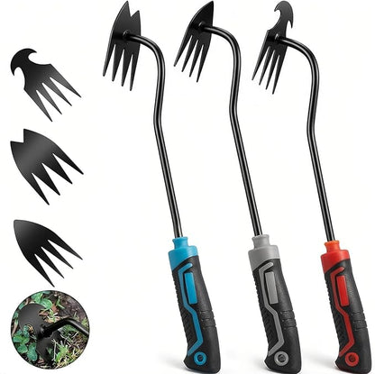 3Pcs Weed Puller Tool Garden Weed Pulling Tool,Portable Garden Weeder Tool,Gardening Weeding Tools for Garden Hand Tools for Vegetable Gardening Backyard Farm Planting & Uprooting Weeding Tool