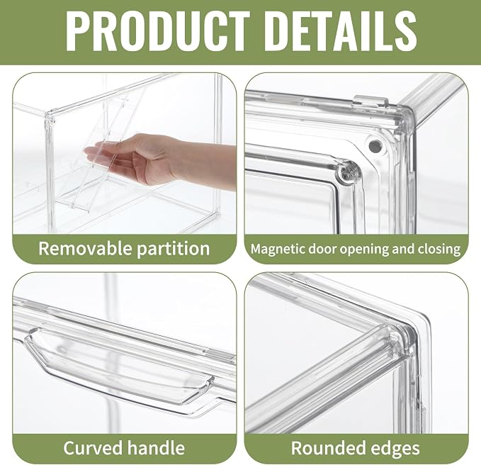 2 Pack Clear Mini Greenhouse Indoor – 14.1 x 10.6 x 8.6 Inch Tabletop Portable Greenhouse with Magnetic Door, Portable Indoor Plant Grow House for Seed Starting, Home Gardening & Plant Nursery