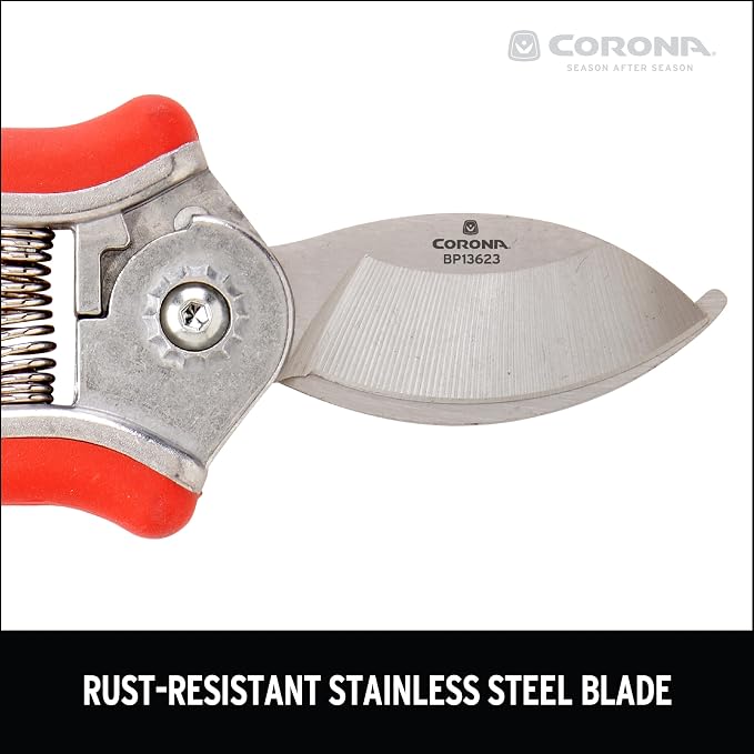 Corona BP 13623 Yard Essentials Houseplant Pruners, Red