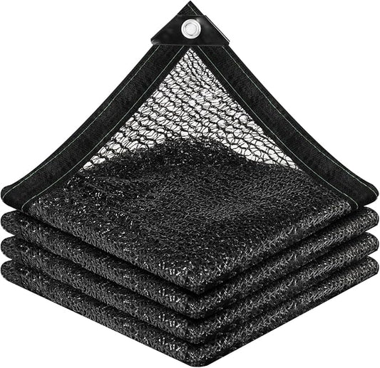 vensovo 30% Sunblock Shade Cloth Net Black Resistant - 20x20 Ft Garden Shade Mesh for Plant Cover, Greenhouse, Chicken Coop, Kennels, Tomatoes Plants