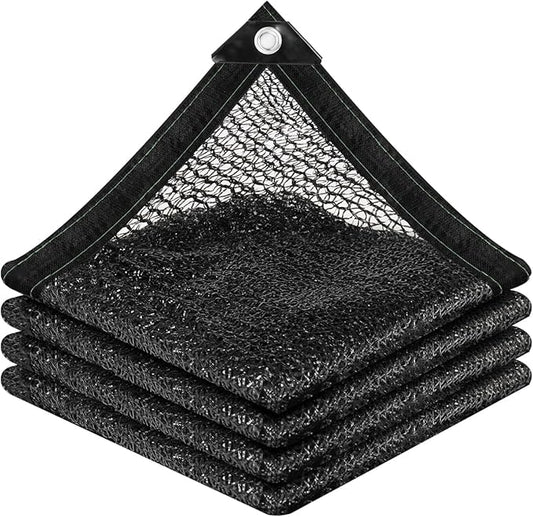 vensovo 30% Sunblock Shade Cloth Net Black Resistant - 6x12 Ft Garden Shade Mesh for Plant Cover, Greenhouse, Chicken Coop, Kennels, Tomatoes Plants