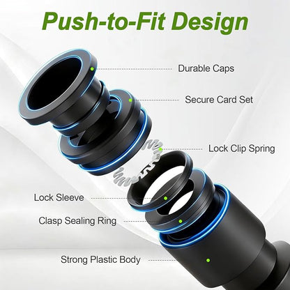 RedChili 12 PCS Quick Connect Drip Irrigation 1/4" Shut Off Valve Fitting, Universal In-line Shutoff Valves for 1/4-Inch Drip Tubing Leak Free Fittings for Sprinkler Irrigation System Connection
