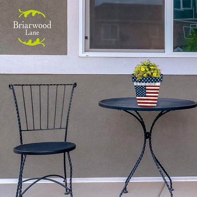 Briarwood Lane Wooden American Flag Small Planter