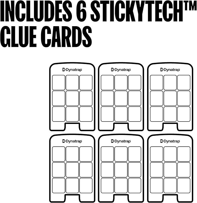 Dynatrap Glue Card Refills for Indoor Dynatrap Fly Trap Models DT3007 and DT3007W - 6 Glue Cards - 23007 - Discreet Indoor Insect Control - Includes 6 Official Refills