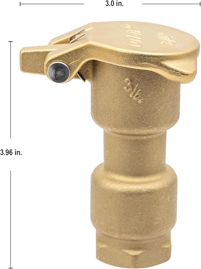 Orbit 51029 Brass Quick Coupler Sprinkler Valve, 3/4 in FPT, Underground Irrigation