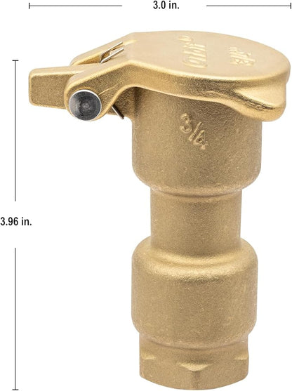 Orbit 51029 Brass Quick Coupler Sprinkler Valve, 3/4 in FPT, Underground Irrigation