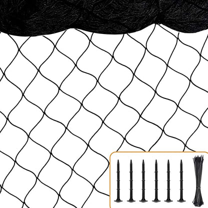 BSTPCOO Bird Netting 25'x100' with 2.4" Square Mesh Chicken Coop Nettings, Poultry Netting Heavy Duty Nylon Nettings, Hawk Net for Chicken Run, Deer Fence Garden Fruit Tree Net