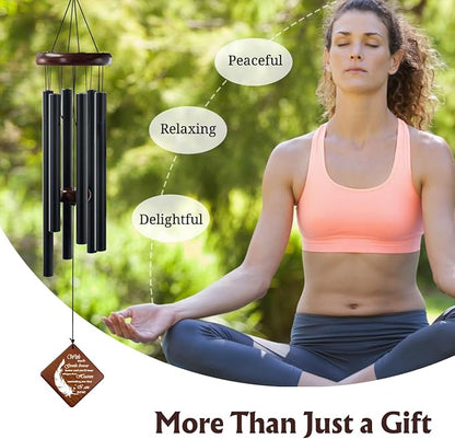 Memorial Wind Chimes for Loss of Loved One – 36" Sympathy Windchimes in Memory of Loved one – Remembrance Bereavement Gift for Garden, Patio Decoration