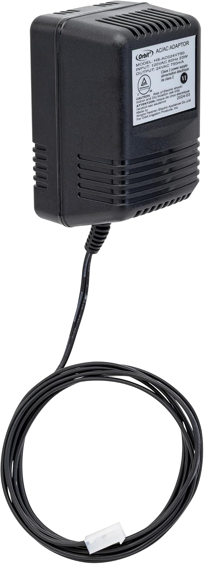 Orbit 57040 24V 750mA Transformer for Indoor Sprinkler Controllers