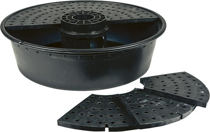 Little Giant DFB36 36-Inch Disappearing Water Fountain Basin, Supports Up to 2,000 lbs., Black, 566517
