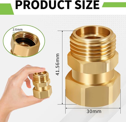 Boltigen Garden Hose Swivel Connector, 3/4GHT Garden Hose Swivel Fitting, 360 Degree Male to Female Hose Adapter for Outdoor