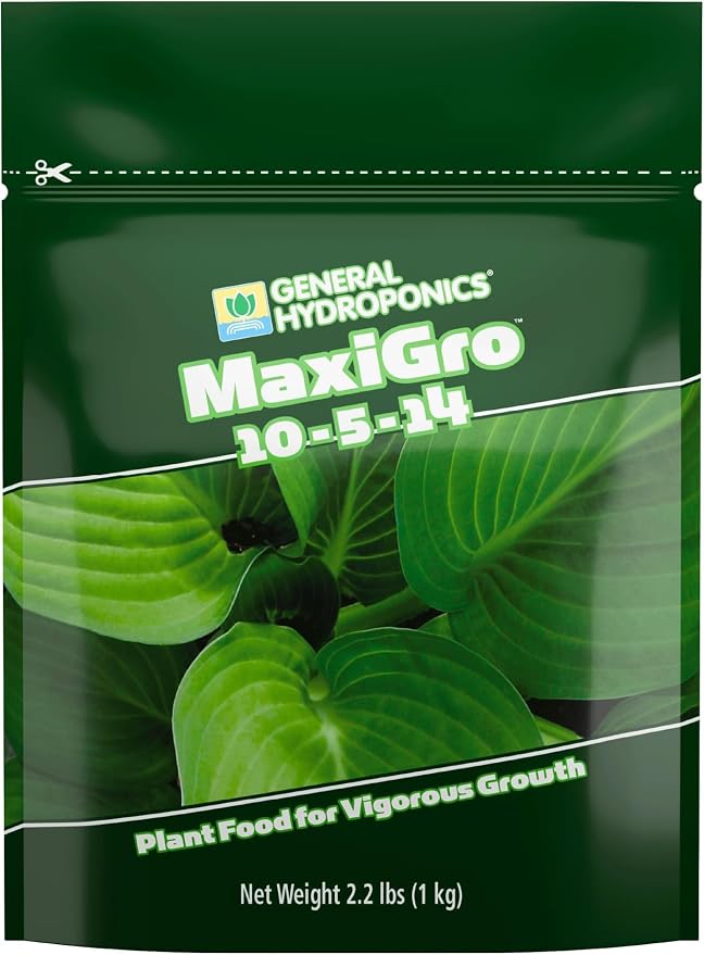 General Hydroponics MaxiGro Plant Food for Vigorous Growth, 2.2 lbs. (Pack of 12)
