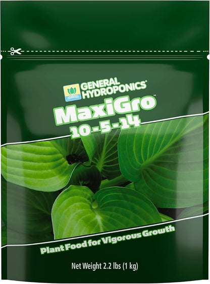 General Hydroponics MaxiGro Plant Food for Vigorous Growth, 2.2 lbs. (Pack of 12)