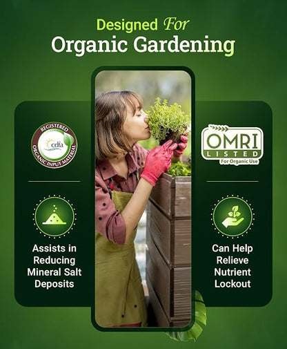 FoxFarm Bush Doctor Sledgehammer Nutrient Rinse – OMRI Listed Organic Liquid Fertilizer Flush for Soil & Hydroponic Systems, Removes Fertilizer Buildup & Relieves Nutrient Lockout, 1 Pint
