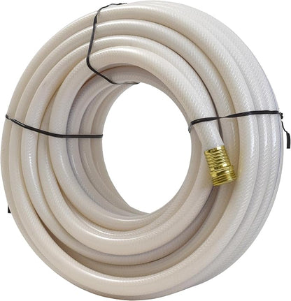 Valterra W01-6600 AquaFresh High Pressure Drinking Water Hose - 5/8" x 50', White