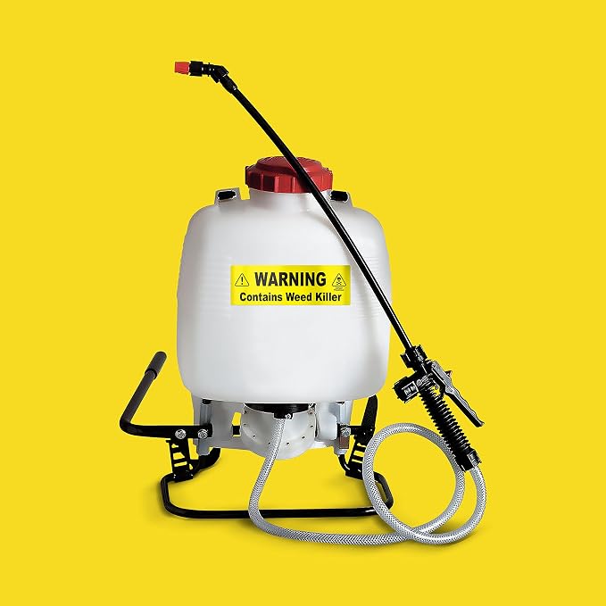 Weed Killer Sticker - Warning Signage for Pump and Garden Sprayers: Weather and Fade Resistant, Extreme Stick, Commercial Grade, Weed Killer Labels - USA Made (2 Labels)
