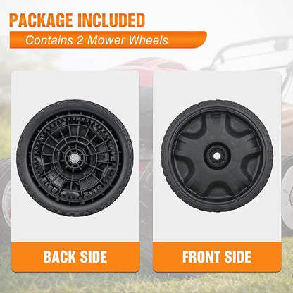 Yesker Lawn Mower Drive Wheels Replacement 8 Inch 634-05039 Assembly, Lawnmower Wheels Compatible with Troy-Bilt, Craftsman, TB200 TB210 TB220 TB230 TB270ES TB280ES, 2-Pack