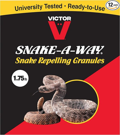 Victor VP363 Way Snake Repelling Granules – 1.75 LB,White (Pack of 12)