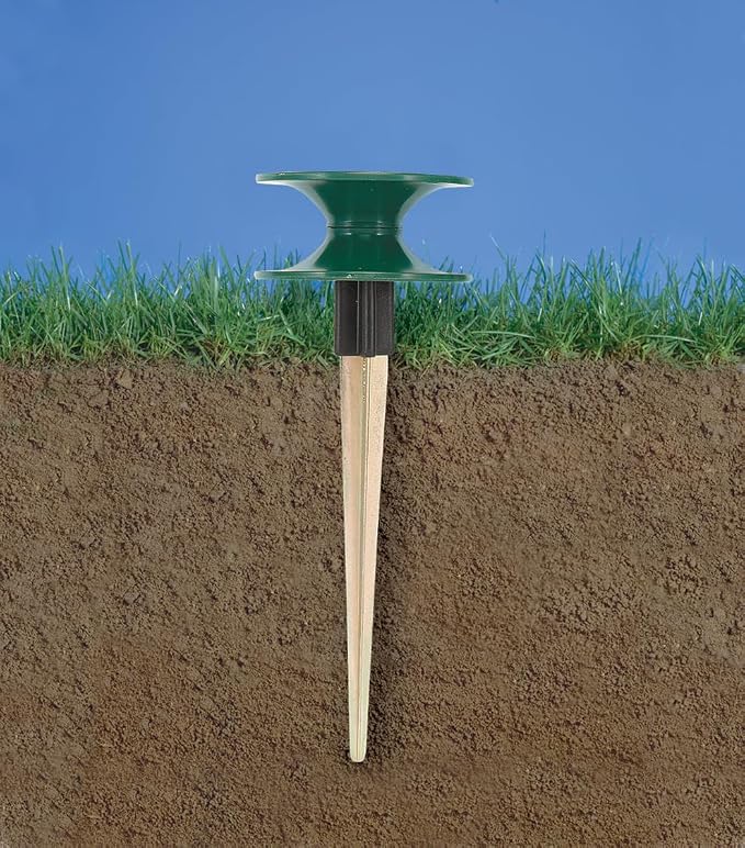 Orbit 58189 Heavy Duty Hose Guide Spike with 8" Rust-Free Zinc Metal Stake for Lawn & Garden