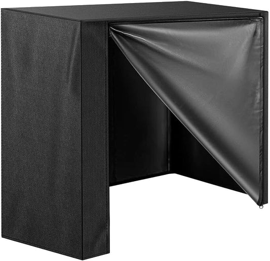 Honest 4ft Firewood Rack Cover, Heavy Duty Waterproof 600d Oxford Outdoor Firewood Storage Cover with Zipper and Openable Front Flap, Cover Only