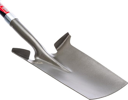 Radius Garden 25111 Pro-Lite Ergonomic Carbon Steel Spade, Red