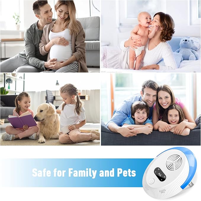 2026 Upgraded Mouse Repellent, Ultrasonic Pest Repeller, Home Indoor Pest Repellent for Insect, Roach, Spider, Ant, Bug, Rodent, Mouse, Bugs, Mosquito, Mice, 6 Packs