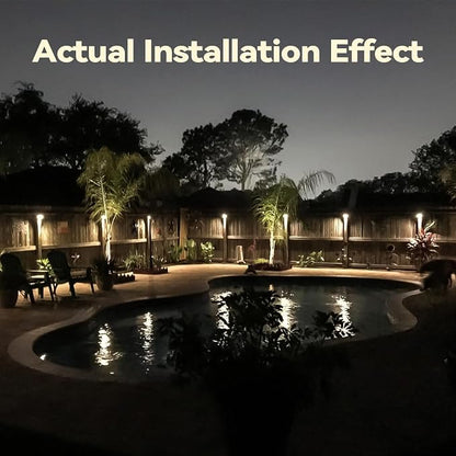 LEONLITE 6-Pack 5CCT 3.74inch Low Voltage LED Deck Lights, Black | 180LM, 12-24V AC/DC, CRI90, UL Listed, Die-cast Aluminum Housing, Frosted Glass Lens, 1800K/2700K/3000K/4000K/5000K