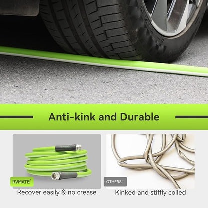 RVMATE RV Water Hose 35FT, 5/8” Inner Diameter Drinking Water Hose Lead-free, No Leaking Garden Hose For RV/Trailer/Camping, RV Accessories