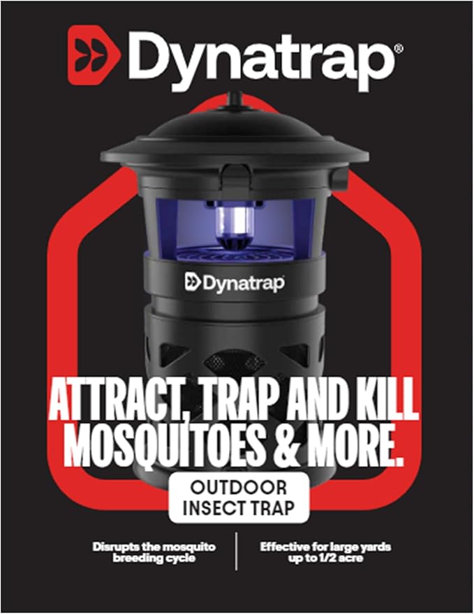 DynaTrap DT1130-GRSR Mosquito & Flying Insect Outdoor Trap and Killer + DynaTrap 100611 Atrakta Lure Sachet, Lasts 60 Days, Mosquito Attractant