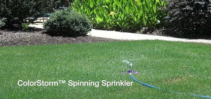 Dramm 15072 ColorStorm Spinning Sprinkler, Orange