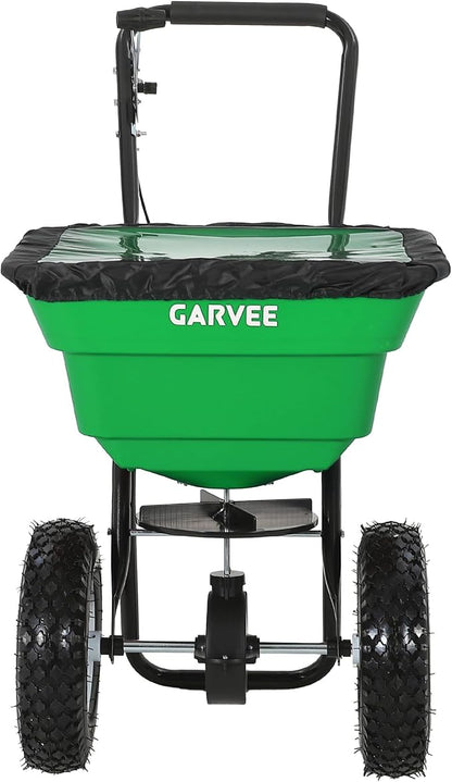 80 LBS Push Broadcast Spreader, 12FT Spreading Width, 13in All-Terrain Wheels, Adjustable Flow Control, Heavy Duty Walk Behind Lawn Spreader for Fertilizer, Grass Seed, Ice Melt, Salt