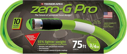 Teknor Apex zero-G NeverKink Durable Kink Free Garden Hoses (zero-G Pro, 3/4" x 75')