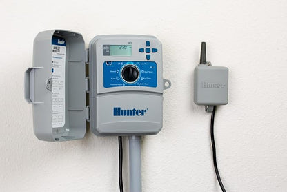 Hunter Rain-Clik WRCLIK Wireless Rain/Freeze Sensor for Sprinkler System | Wireless rain/freeze shutoff sensor for most sprinkler controllers; gutter, wall, fence, or eave mounting