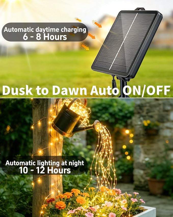 Solar Fairy String Lights 2 Pack Outdoor Remote Total 79FT 240LED Warm Multicolor 11 Mode Solar Powered Waterproof Copper Wire Twinkle String Light for Christmas Garden Tree Wedding Yard Decoration