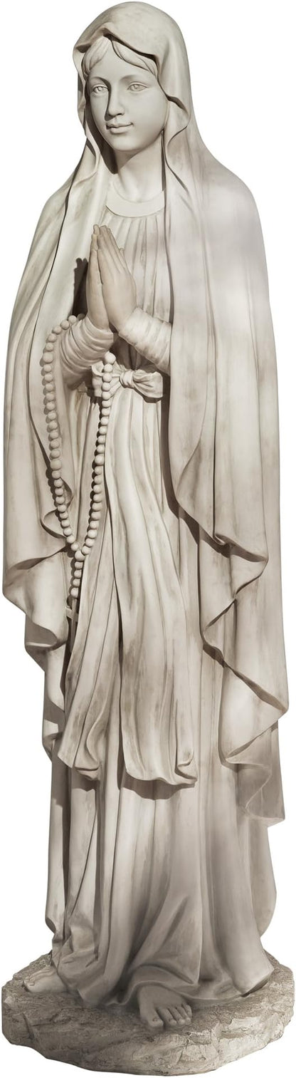 Design Toscano KY1314 Life Size Blessed Virgin Mary Statue,antique stone