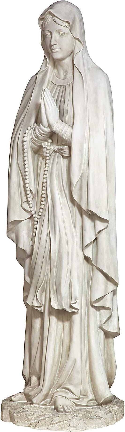 Design Toscano KY1314 Life Size Blessed Virgin Mary Statue,antique stone