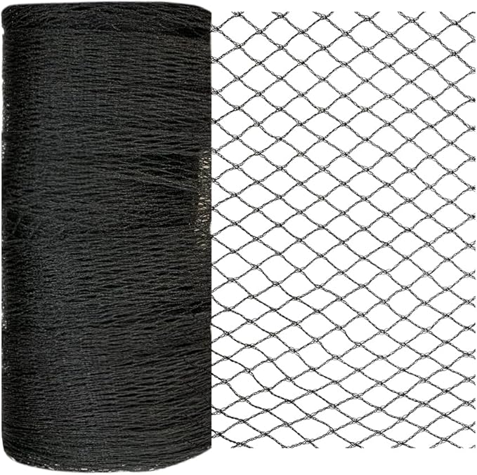 Bird Netting 7.5x100 Ft, 1/2 in Mesh Heavy Duty Garden Netting | Extra Strong Woven Mesh Netting Pest Barrier for Plants, Fruit Trees, Vegetables, Animal Fencing Against Birds, Deer, Poultry