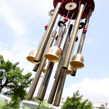 Chinese Traditional Retro10 Tubes 5 Bells Bronze Yard Garden Outdoor Living Wind Chimes 85cm (MT-626)…