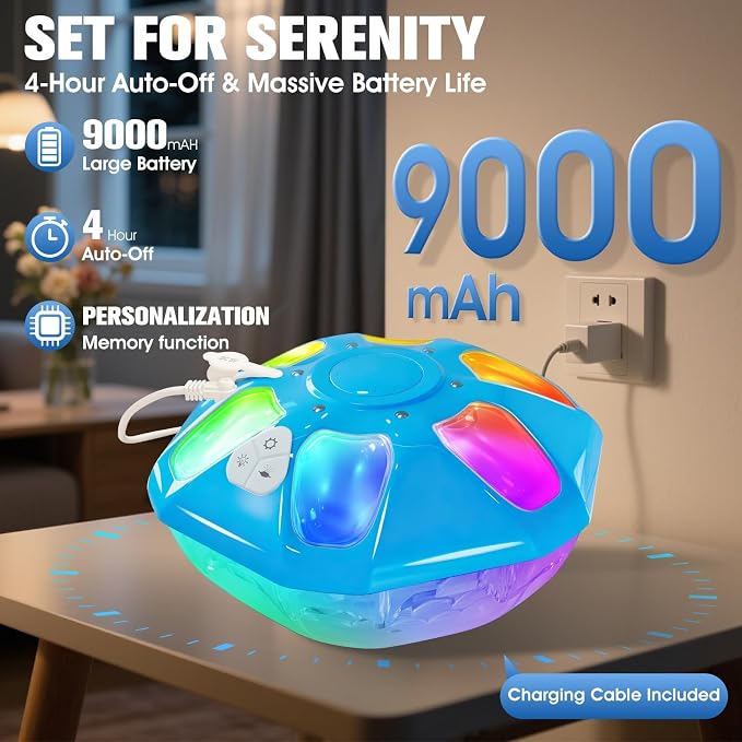 2026 Upgraded Pool Fountain,9000mah Rechargeable Floating Pool Fountain with Light Show,Above Ground Pool Water Fountain Pump with Anchor,Large Swimming Pool Fountain for Inground Pool-1PC,Blue