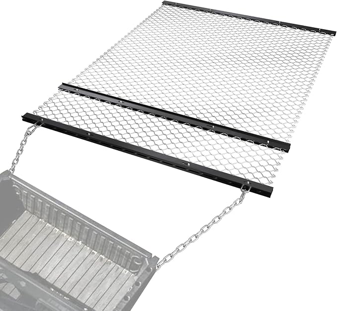 FAHKNS 4x5 ft Drag Harrow, Driveway Drag, Yard Drag for ATV/UTV | yard leveler pull behind for Landscape Leveling or Sod Prepping, Durable Harrow Rake for Gravel Driveway, Farm Field Garden