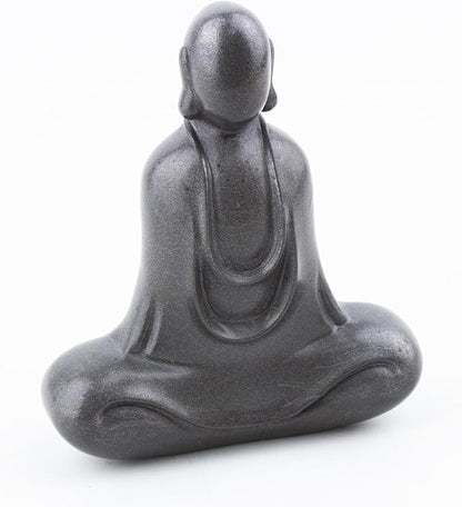 Faceless Buddha Statue Indoor, Solid Cast Iron Buddha Figurine, Minimalist Buddha for Home Decor, Indoor Desk Zen Decor for Spiritual Room Meditation