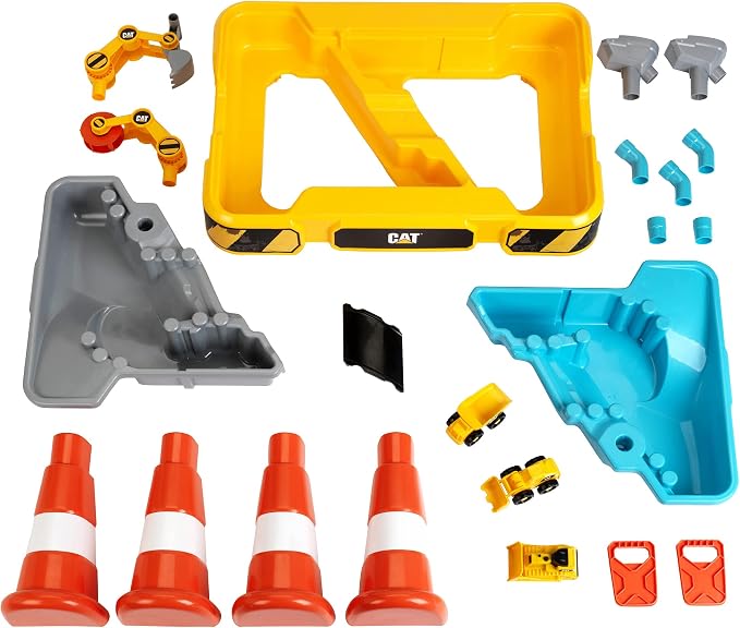 Klein CAT: Sand and Water Play Table, Kids Pretend Play, Construction Toys, Ages 18 Months+