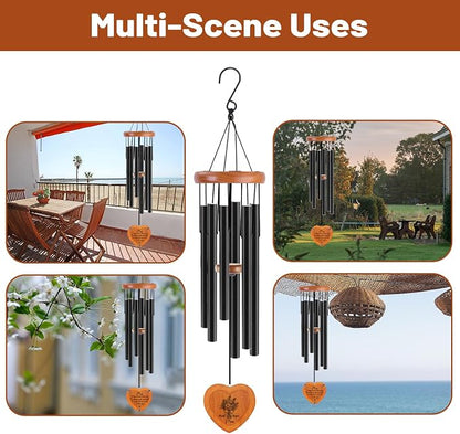 Gifts for Mom from Daughter Son,Mom Wind Chimes, Best Mom Ever Gift for Mama Mother in Law，32"