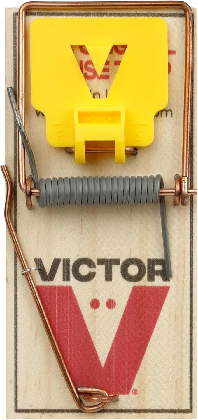 Victor Mouse Traps, 12-Pack Plastic Pedal Snap Traps, FSC Certified Wood | Indoor Rodent Control Reusable Mousetraps for Mice Pest Control Effective Instant Kill