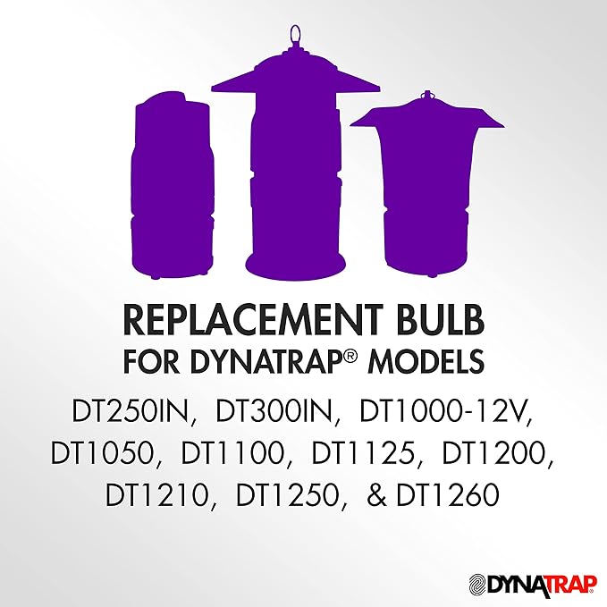 DynaTrap UV Replacement Bulb | For Mosquito Traps | Compatible with Multiple Models | Pack of 2