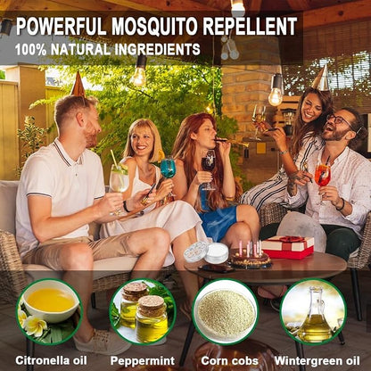 AUDQQM Mosquito Repellent Outdoor Patio, Mosquito Repellant Indoors, Mosquito Repellant for Room/Yard, Camping Mosquito Deterrent, Keep Mosquito Away, Effective for 60 Days-2P