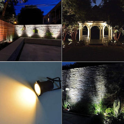 Romwish LED Landscape Spotlight 5W, Outdoor Landscape Lighting 120V Plug-in, 550LM Waterproof LED Landscape Lights, Landscape Spot Lights for Yard, Garden, Tree, Driveway, 3000K Warm White (6 Pack)